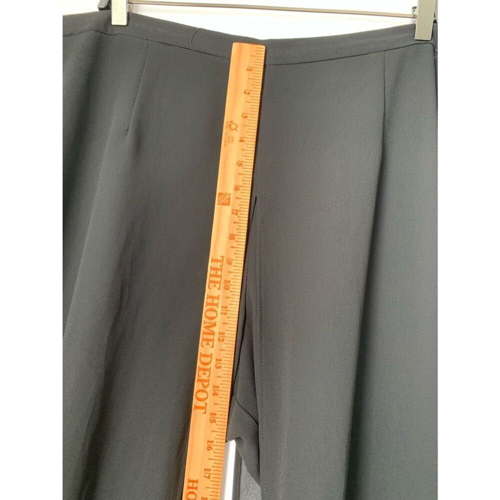 Another Thyme Black Shiffon Wide Leg Draped Trouser Size XL - Picture 7 of 13